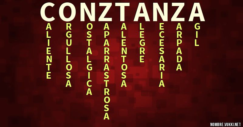 Acróstico conztanza