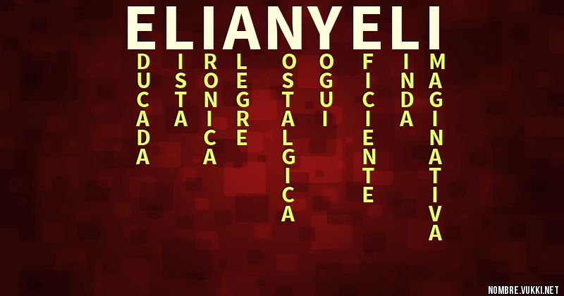 Acróstico elianyeli