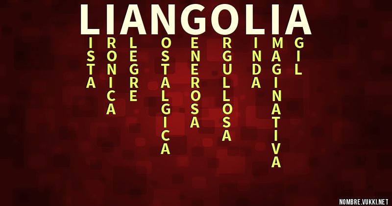 Acróstico liang o lia