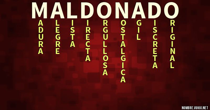 Acróstico maldonado
