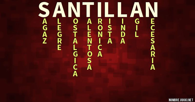 Acróstico santillan