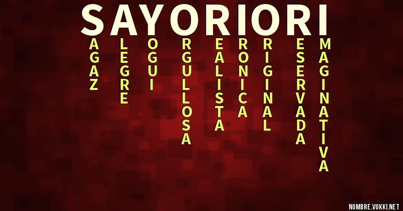 Acróstico sayori ori