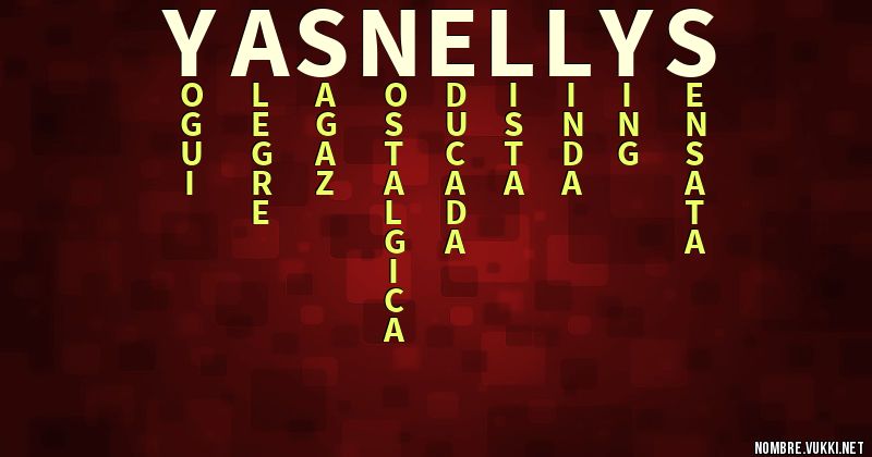 Acróstico yasnellys
