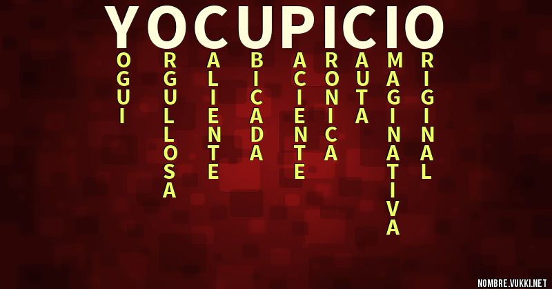 Acróstico yocupicio