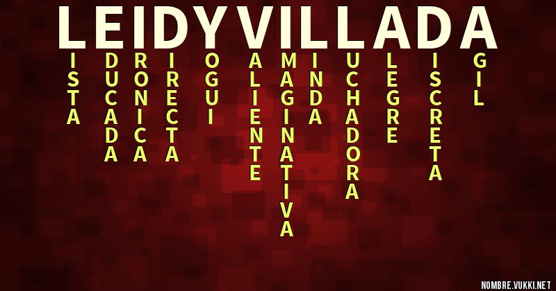 Acróstico leidy villada