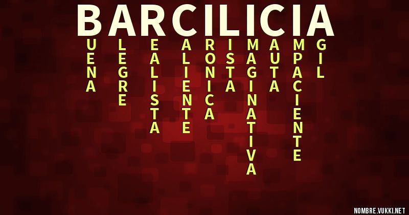 Acróstico barcilicia