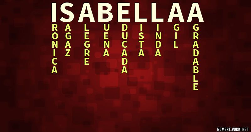 Acróstico isabellaa