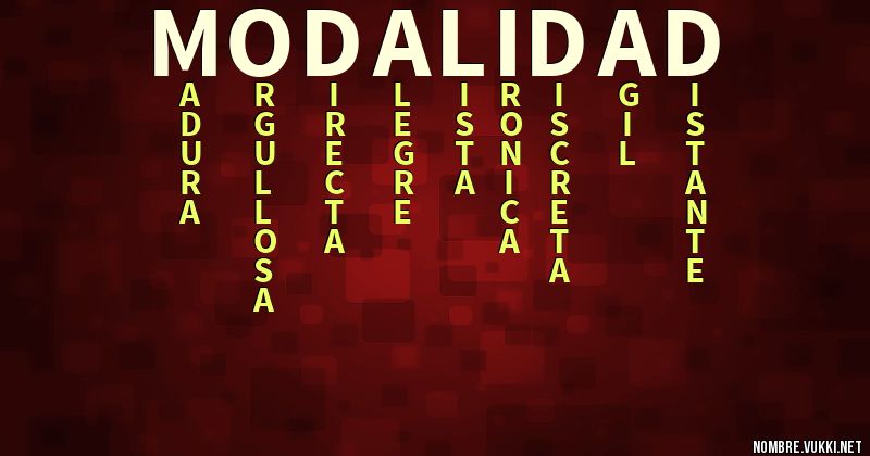 Acróstico modalidad