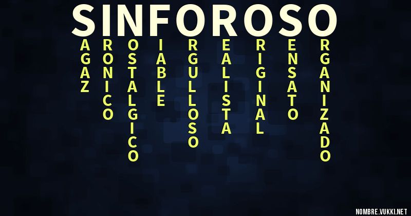 Acróstico sinforoso