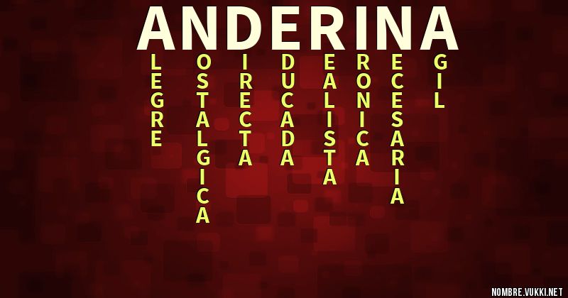 Acróstico anderina