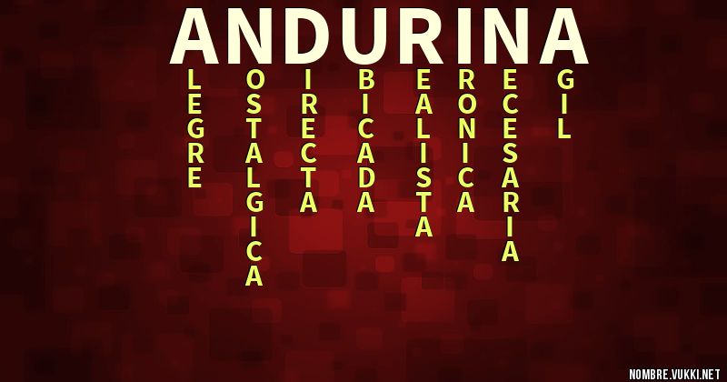 Acróstico anduriña