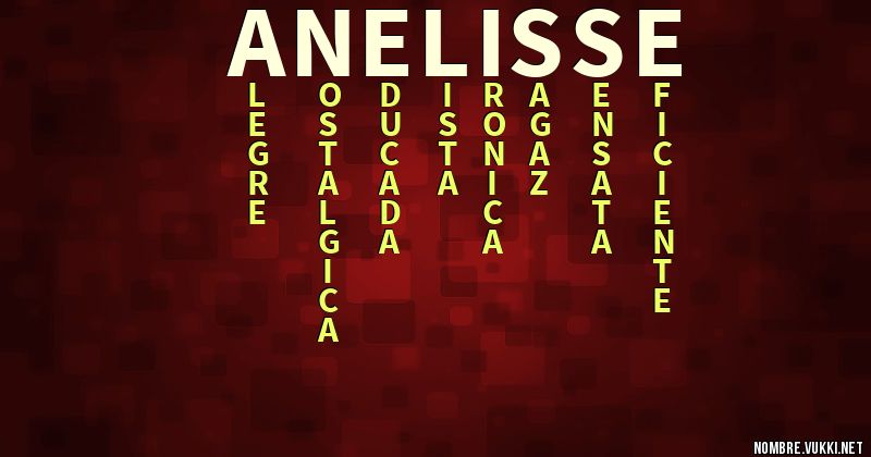 Acróstico anelisse