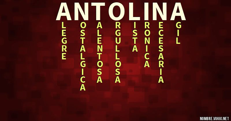 Acróstico antolina