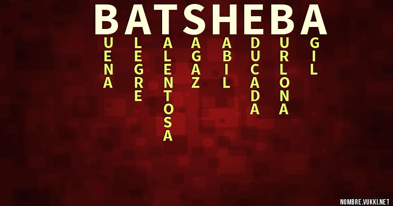Acróstico batsheba