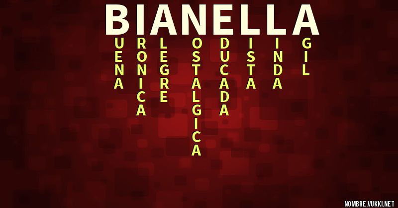 Acróstico bianella