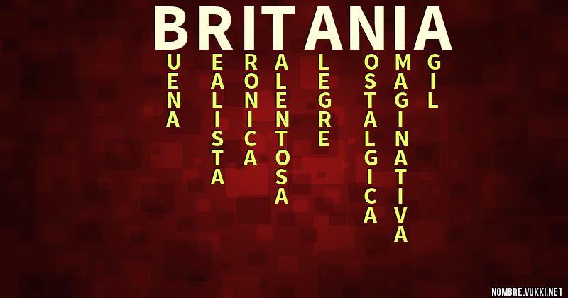 Acróstico britania