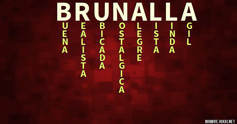 Acróstico brunalla