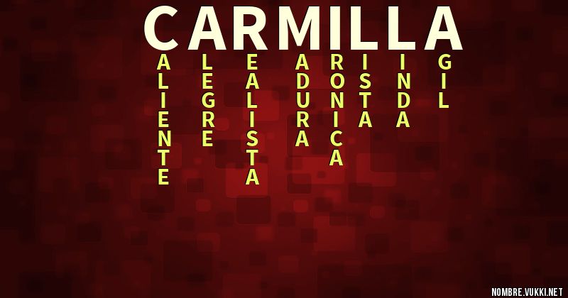Acróstico carmilla