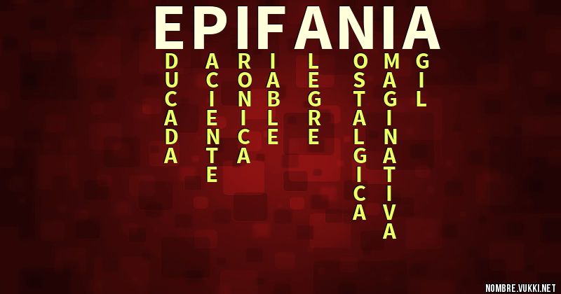 Acróstico epifanía