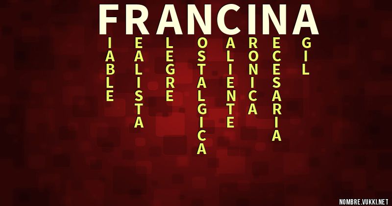 Acróstico francina