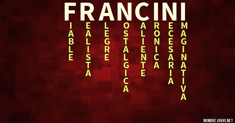 Acróstico francini