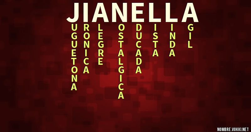 Acróstico jianella