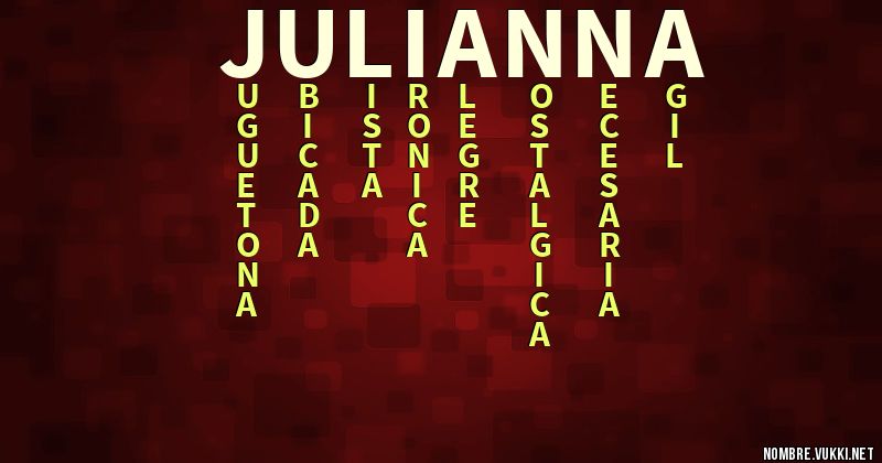 Acróstico julianna