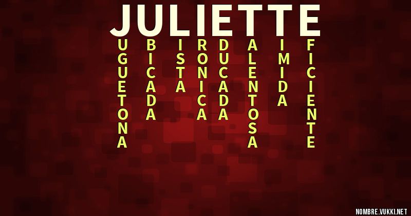 Acróstico juliette