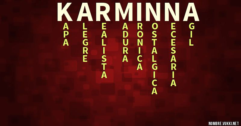 Acróstico karminna