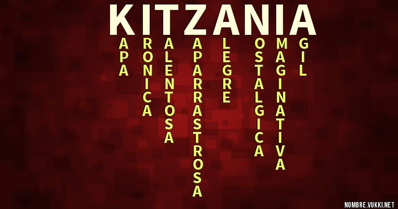 Acróstico kitzania