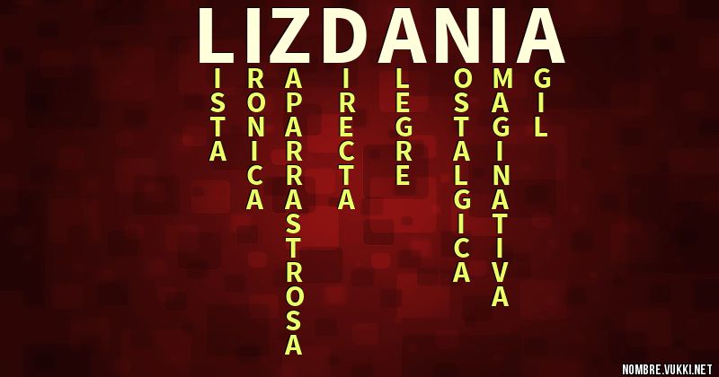Acróstico liz dania