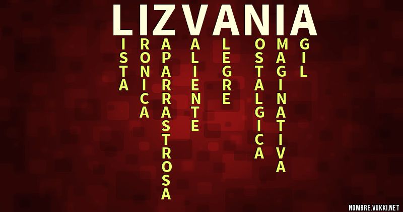 Acróstico liz vania