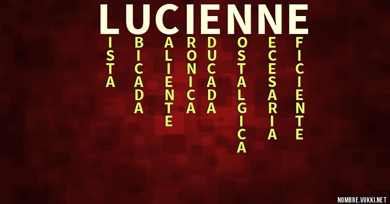 Acróstico lucienne