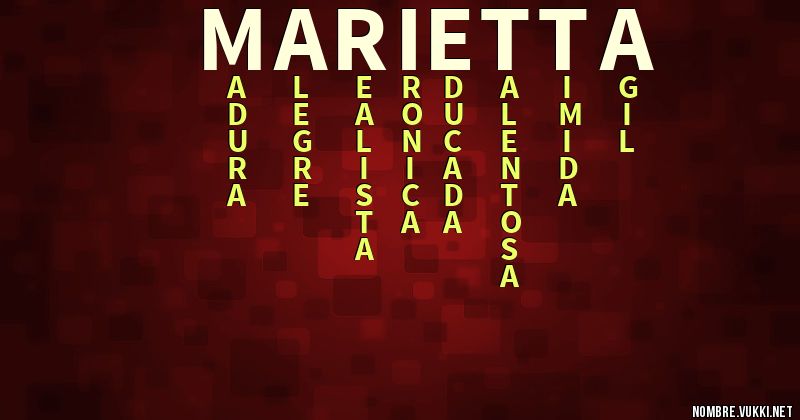 Acróstico marietta