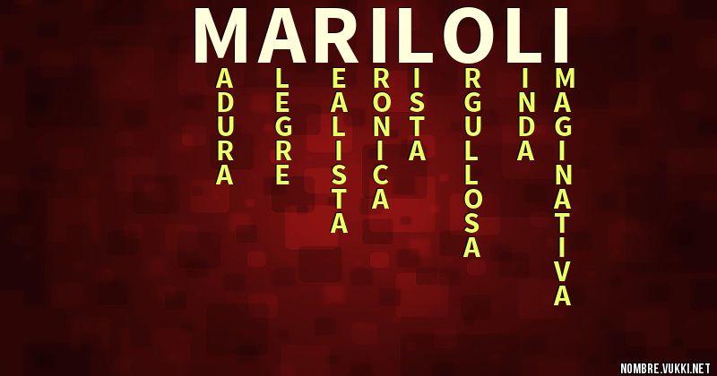 Acróstico mariloli