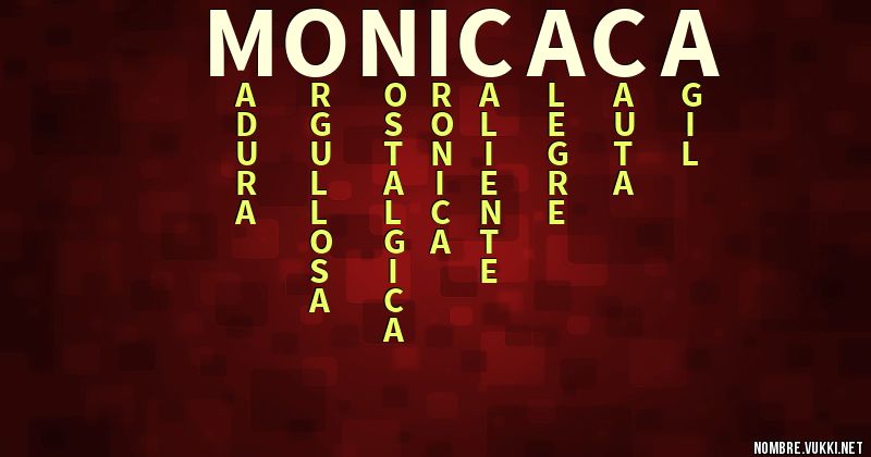 Acróstico monicaca