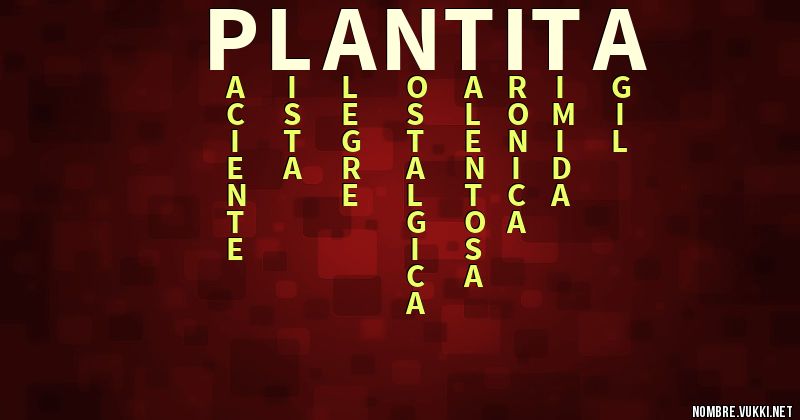 Acróstico plantita