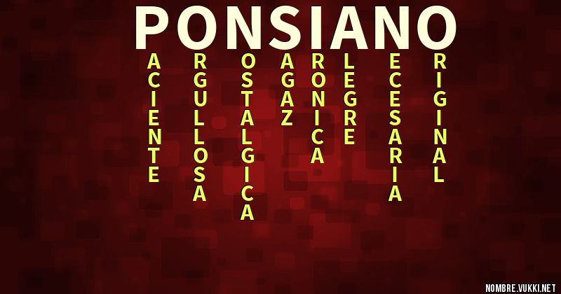 Acróstico ponsiano