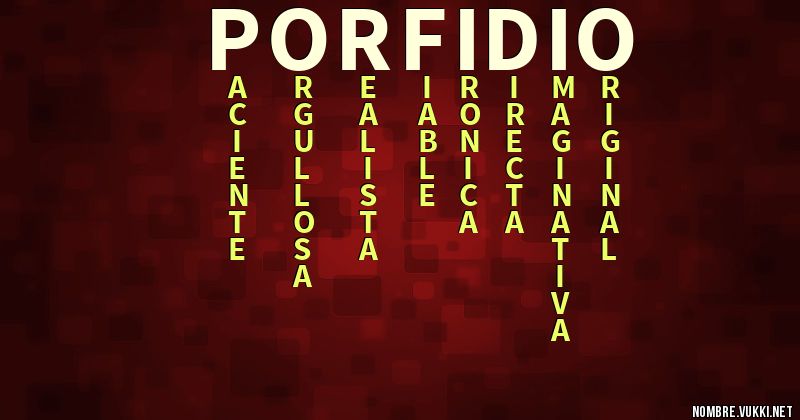 Acróstico porfidio