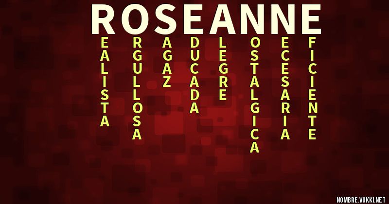 Acróstico roseanne