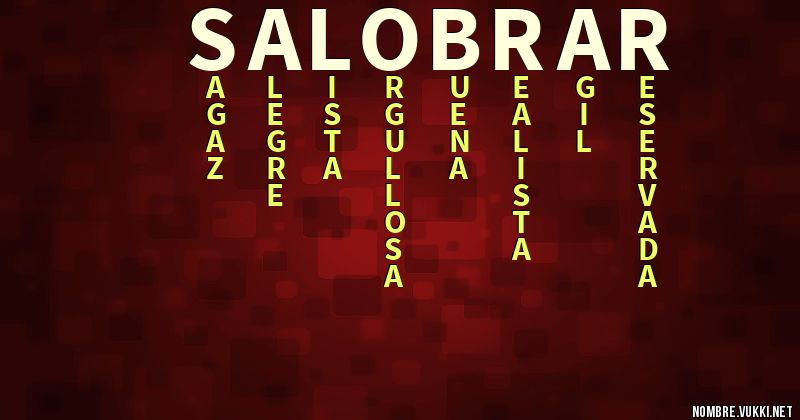 Acróstico salobrar