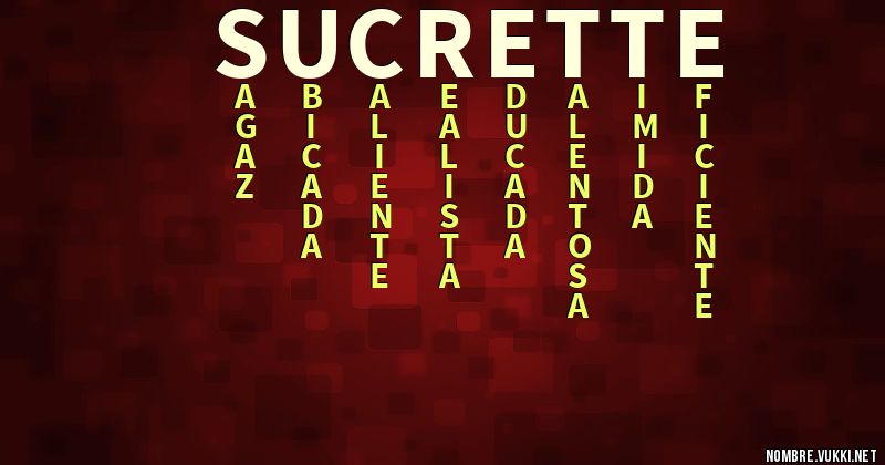 Acróstico sucrette