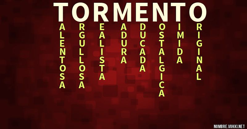 Acróstico tormento