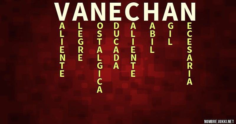 Acróstico vane chan