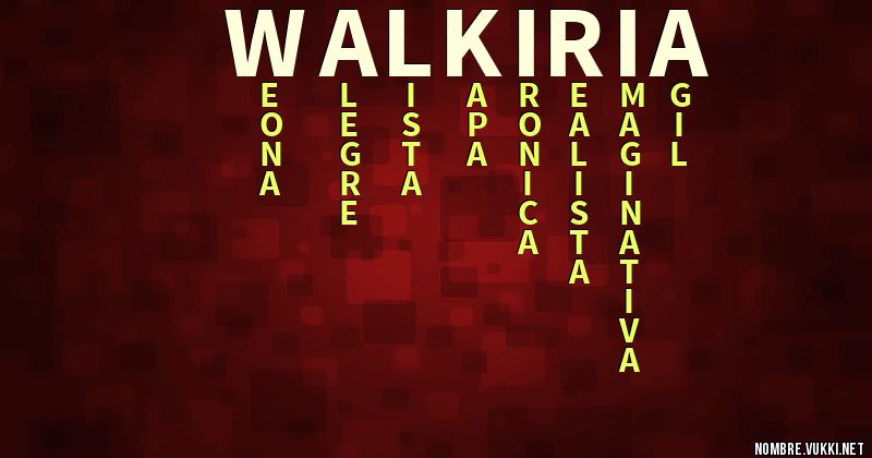 Acróstico walkiria