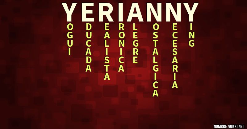 Acróstico yerianny