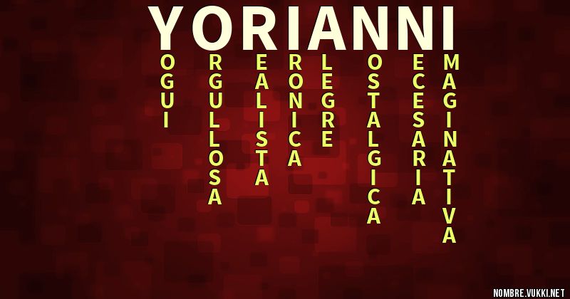 Acróstico yorianni