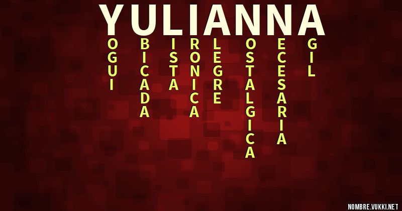 Acróstico yulianna