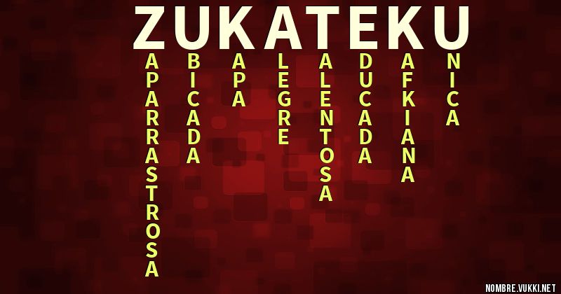Acróstico zukateku