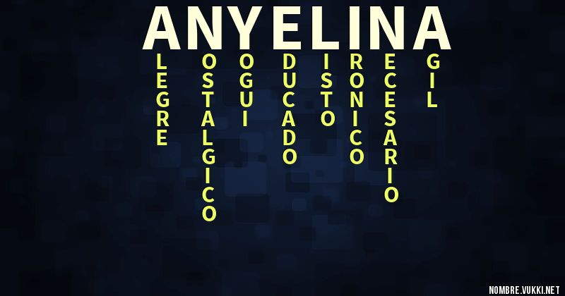 Acróstico anyelina